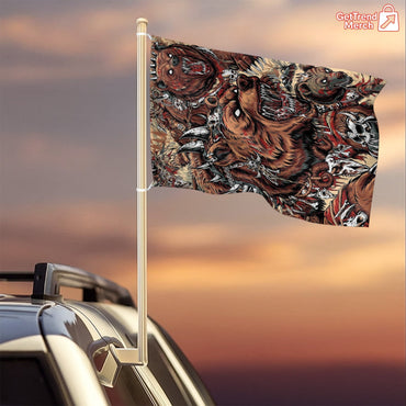 Metallica M72 Tour 2025 Denver Flag – Battle Grizzly Bear Design, June 27 Empower Field Limited Edition by JML2Art - Get Trend Merch