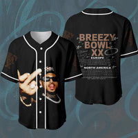 Chris Brown Concert Tour Breezy Bowl XX 2025 Europe & North America Stadium World Tour Official Baseball Jersey - Get Trend Merch