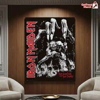 Iron Maiden “The Number of the Beast” Poster | Eddie Devil Puppet Art Print – Classic Heavy Metal Canvas Wall Decor - Get Trend Merch