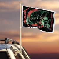 Metallica 2-Sided House Flag, M72 North American Tour 2025, Concert Artwork by Rhys Cooper, Black & Red Skull Eagle Design Flag - Get Trend Merch