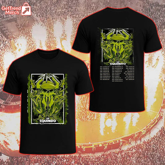 Metallica Concert Tour M72 The Art of Squindo 2025 Bay Area Exhibit 104 Seasons Artist Drop Official Limited Edition T-Shirt - Get Trend Merch