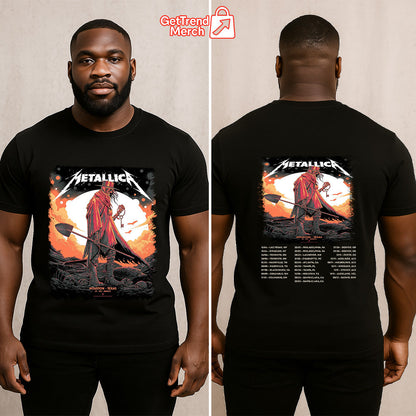 Metallica Concert Tour M72 World Tour June 14, 2025 Houston, TX NRG Stadium Death Reaper Official Band T-Shirt - Get Trend Merch