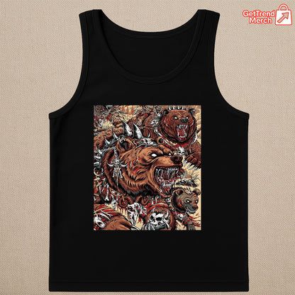 Metallica M72 Tour 2025 Denver Tank Top – Battle Grizzly Bear Graphic Shirt, June 27 2025 Empower Field Concert by JML2Art - Get Trend Merch