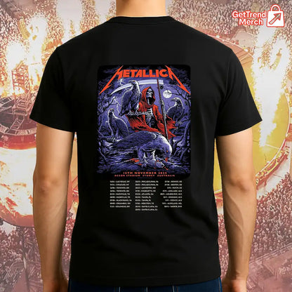 Metallica M72 World Tour November 15, 2025 Sydney, Australia - Accor Stadium Tour Shirt