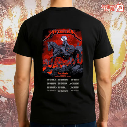 Metallica M72 World Tour November 19, 2025 Auckland, New Zealand - Eden Park Tour Shirt