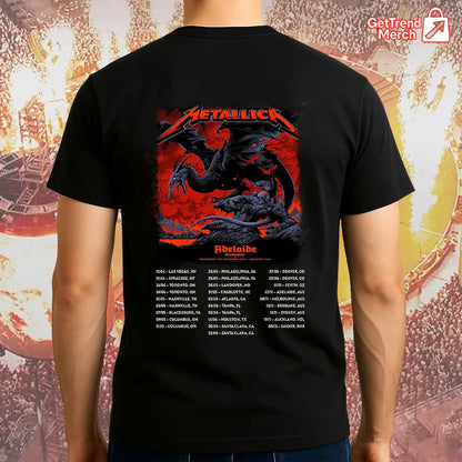 Metallica M72 World Tour November 5, 2025 Adelaide, Australia - Adelaide Oval Tour Shirt